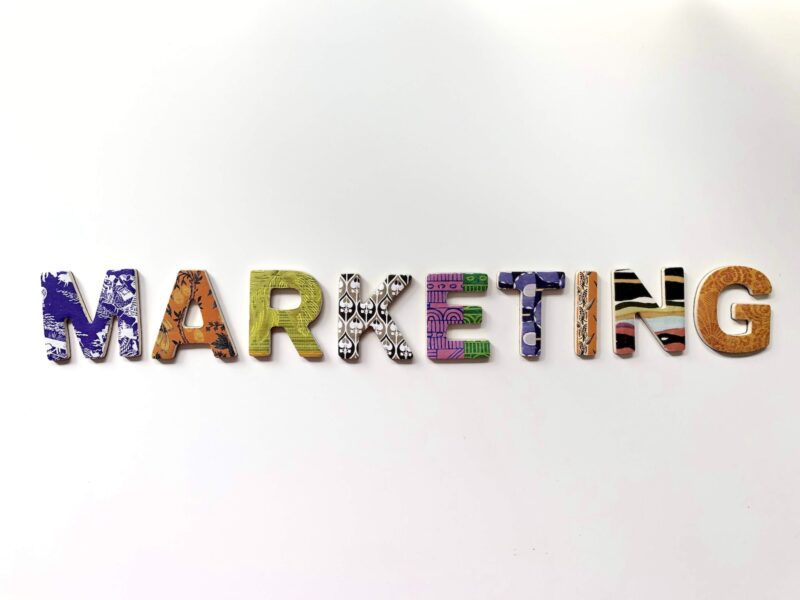 multicolored marketing strategies freestanding letter