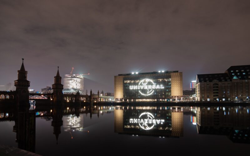 london bridge during night time, business name